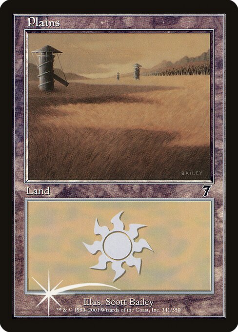 7ED: Plains (341) (Foil)
