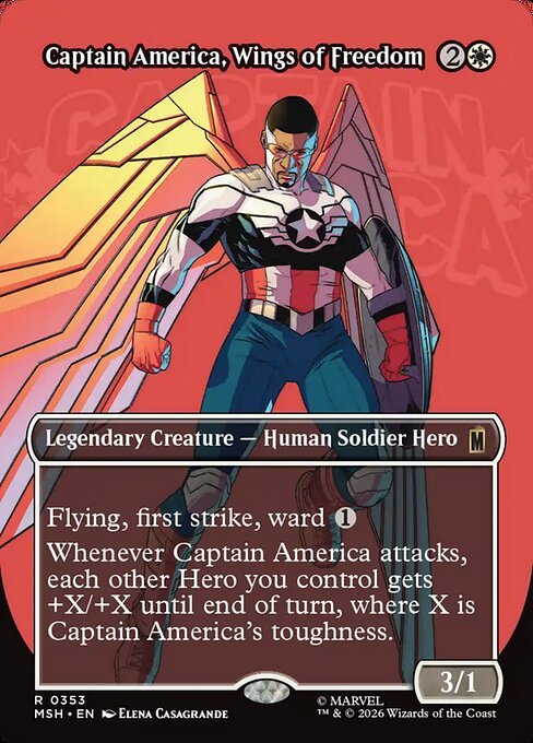 MSH: Captain America, Wings of Freedom (Borderless)