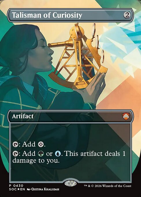 SOC: Talisman of Curiosity (Borderless) (Foil)