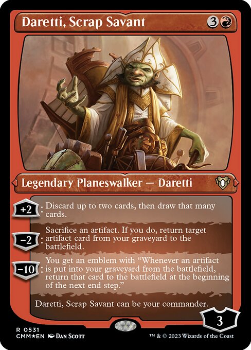 CMM: Daretti, Scrap Savant (Foil Etched)