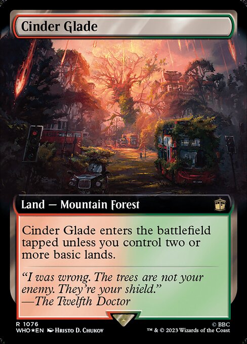WHO: Cinder Glade (Extended Art) (Surge Foil)