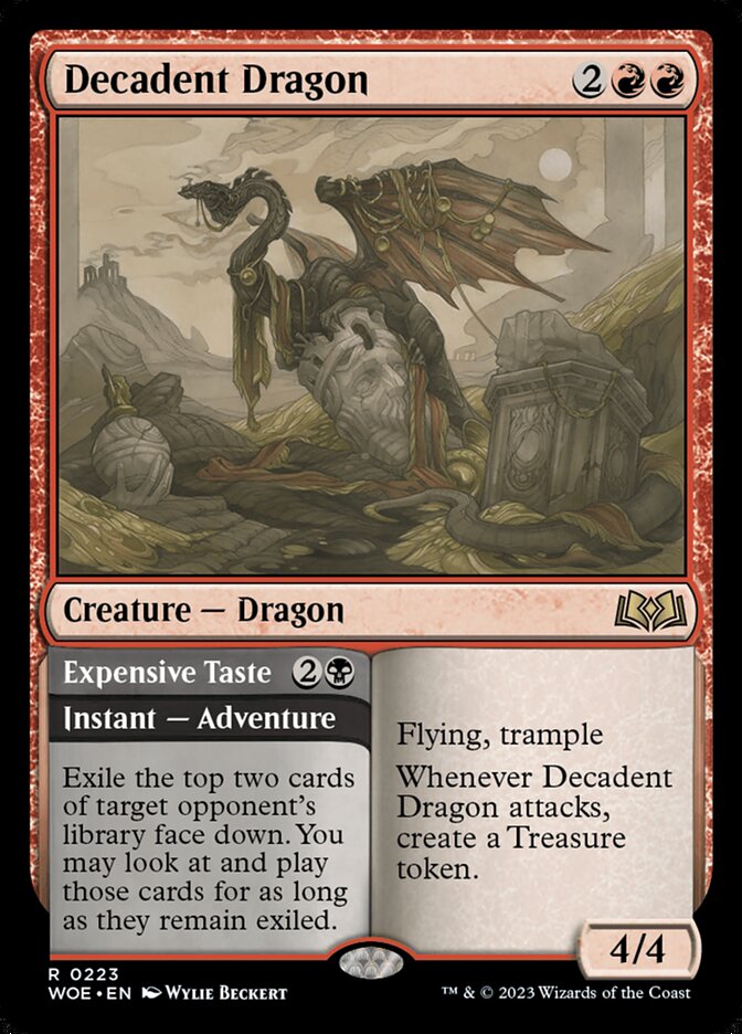 Decadent Dragon [Foil] :: WOE