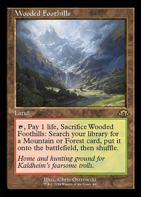 MH3: Wooded Foothills (Retro Frame)