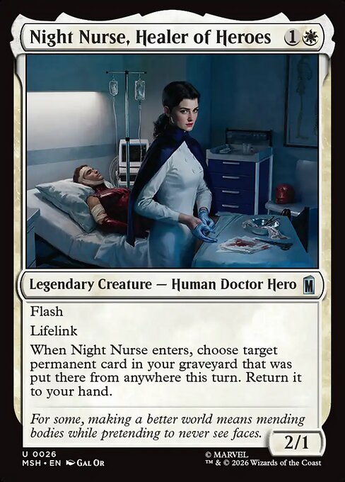 MSH: Night Nurse, Healer of Heroes