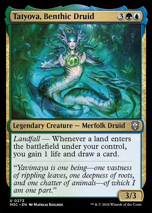 M3C: Tatyova, Benthic Druid (Foil)