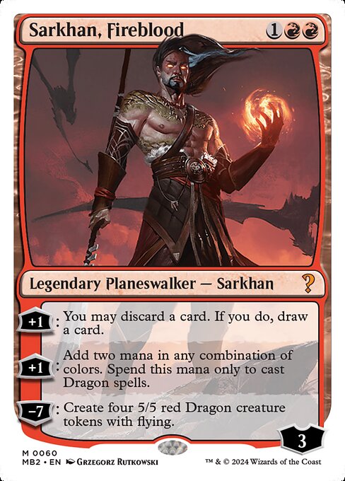 MB2: Sarkhan, Fireblood (White Border)