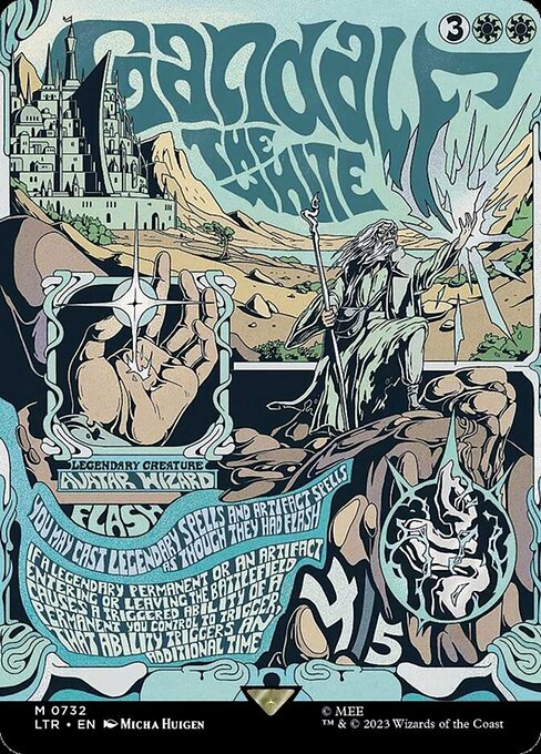 LTR: Gandalf the White (Borderless Poster)