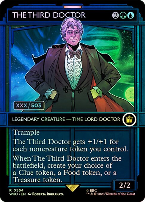 WHO: The Third Doctor (Serial Numbered) (Foil)