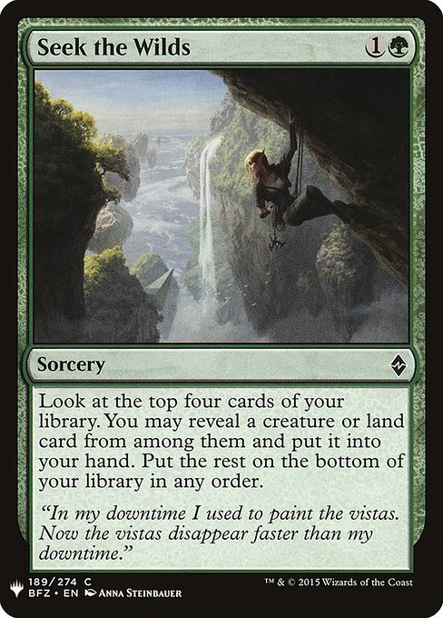 PLST: Seek the Wilds