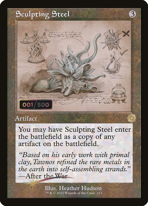 BRR: Sculpting Steel (Schematic) (Serial Numbered) (Foil)