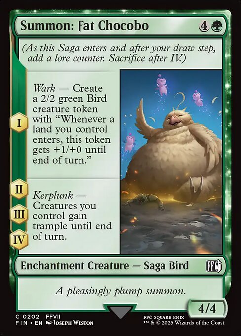 FIN: Summon: Fat Chocobo (Foil)