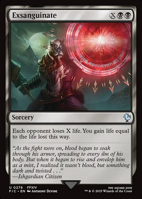 FIC: Exsanguinate (Foil)