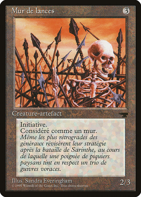 REN: Wall of Spears (French) - "Mur de lances"