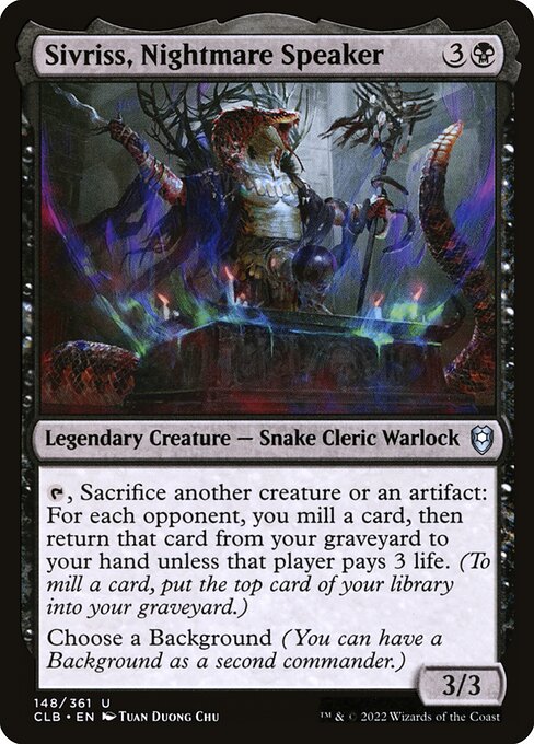 CLB: Sivriss, Nightmare Speaker (Foil)