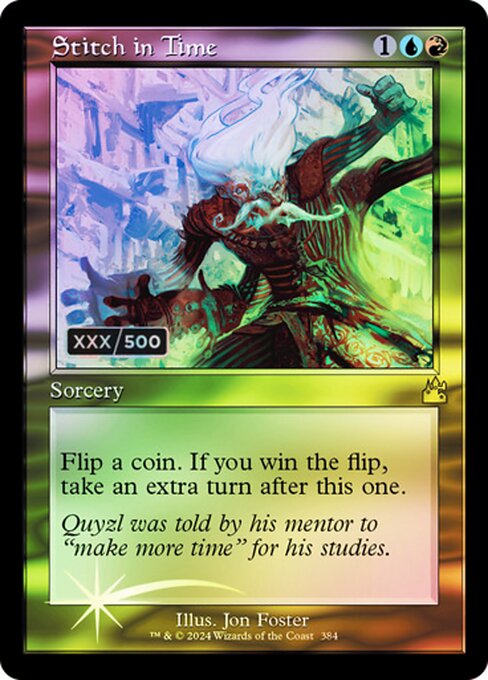 RVR: Stitch in Time (Retro Frame) (Serial Numbered) (Foil)