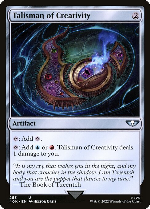40K: Talisman of Creativity