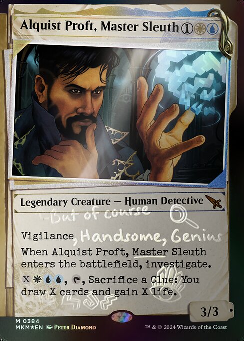 MKM: Alquist Proft, Master Sleuth (Showcase) (Invisible Ink) (Foil)