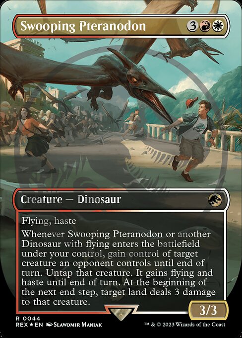 REX: Swooping Pteranodon (Borderless) (Emblem) (Foil)