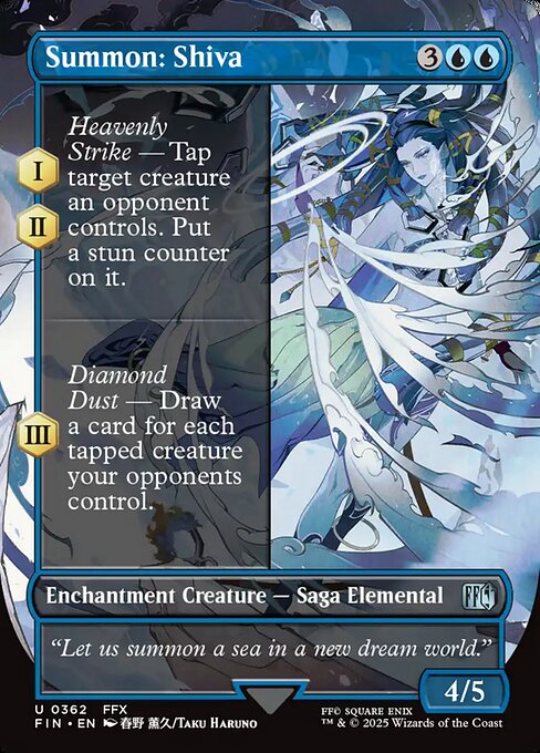 FIN: Summon: Shiva (Borderless) (Foil)
