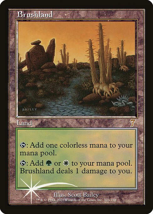 7ED: Brushland (Foil)