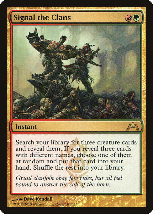 GTC: Signal the Clans