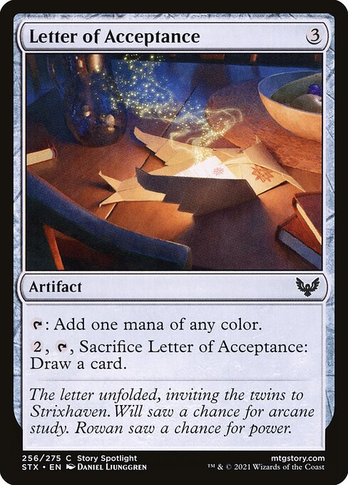 STX: Letter of Acceptance (Foil)