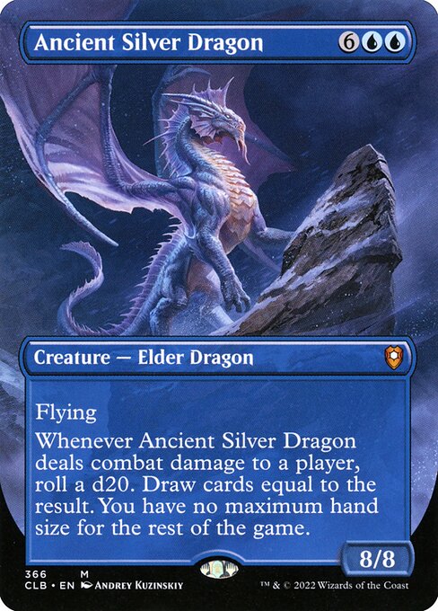 CLB: Ancient Silver Dragon (Borderless) (Foil)