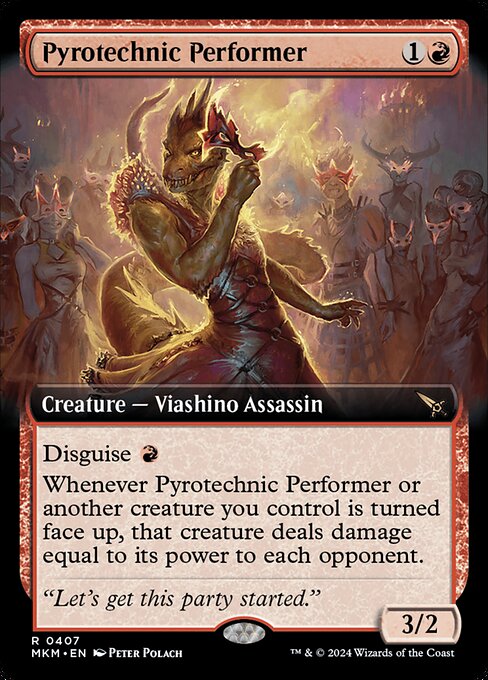 MKM: Pyrotechnic Performer (Extended Art) (Foil)
