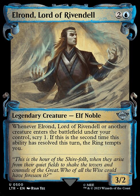 LTR: Elrond, Lord of Rivendell (Showcase Scrolls)