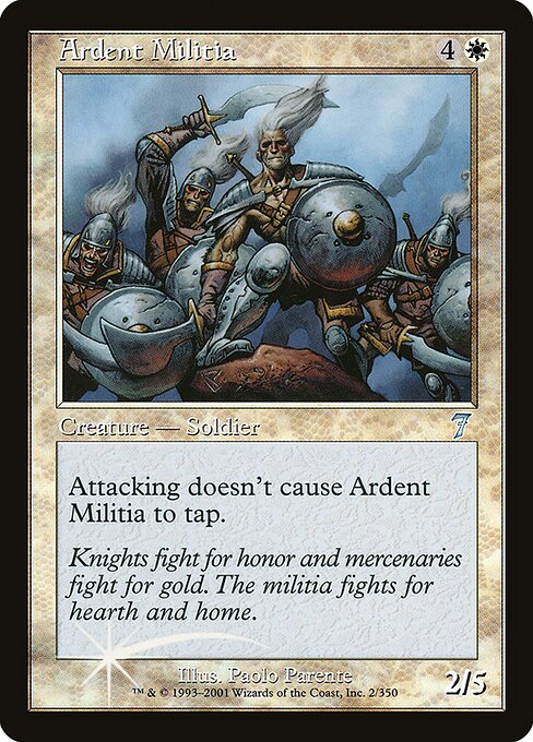 7ED: Ardent Militia (Foil)
