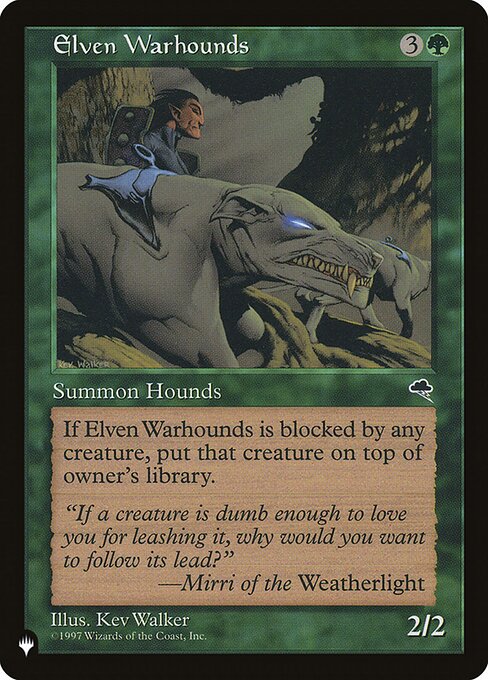 PLST: Elven Warhounds