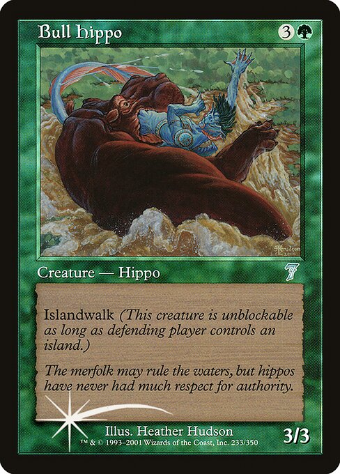 7ED: Bull Hippo (Foil)