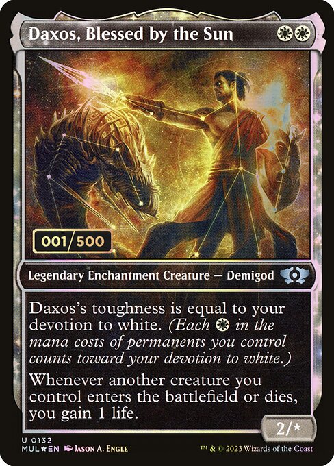 MUL: Daxos, Blessed by the Sun (Serial Numbered) (Foil)
