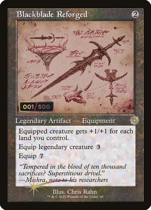 BRR: Blackblade Reforged (Schematic) (Serial Numbered) (Foil)