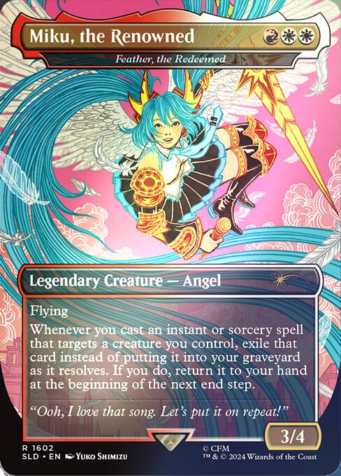 SLD: Miku, the Renowned - Feather, the Redeemed (Rainbow Foil)