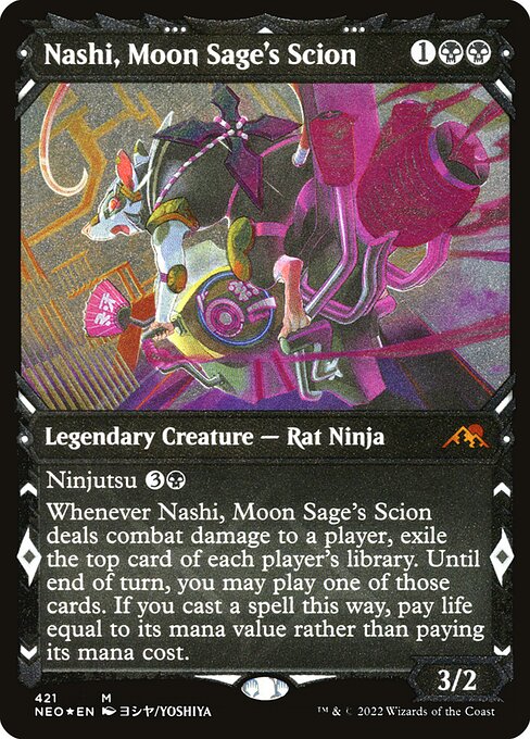 NEO: Nashi, Moon Sage's Scion (Showcase) (Foil Etched)