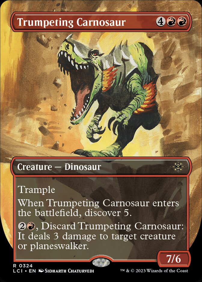 Trumpeting Carnosaur (Borderless) :: LCI