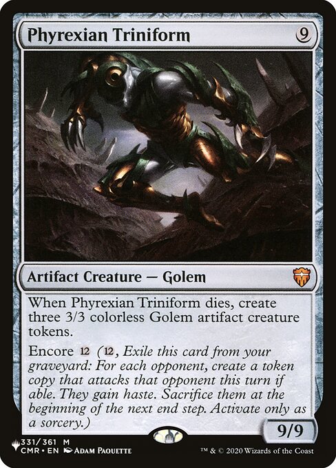 PLST: Phyrexian Triniform