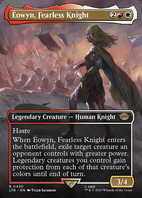 LTR: Eowyn, Fearless Knight (Borderless) (Foil)