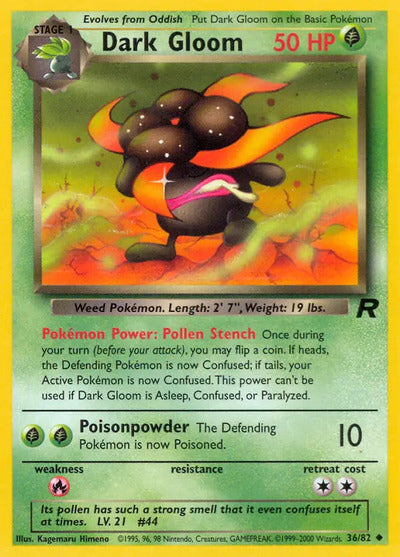 Dark Gloom 36/82 Unlimited Team Rocket