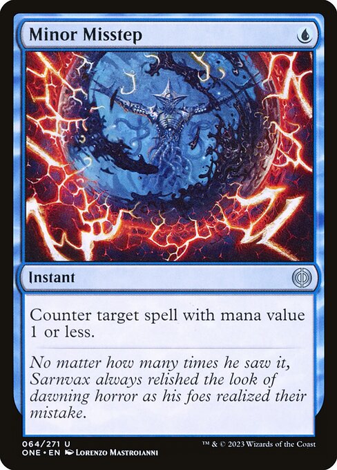 ONE: Minor Misstep (Foil)