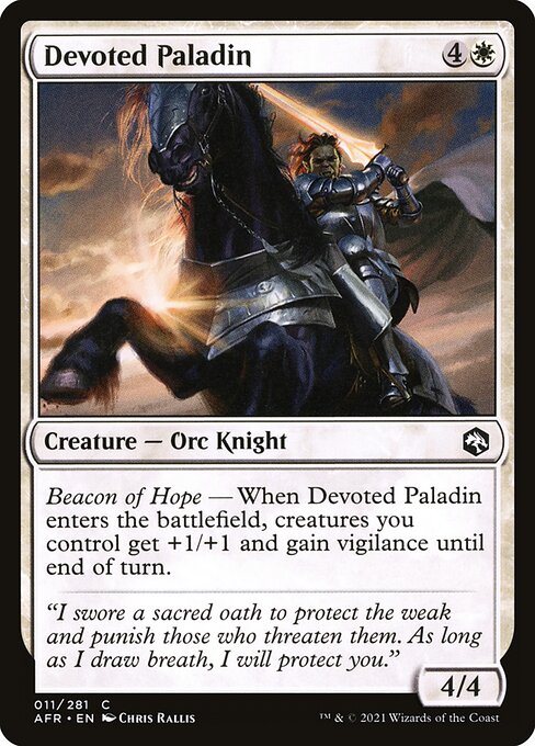 AFR: Devoted Paladin (Foil)