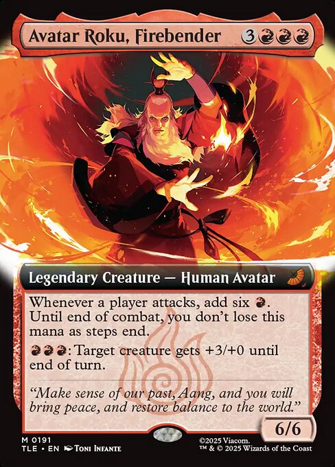 TLE: Avatar Roku, Firebender (Extended Art)