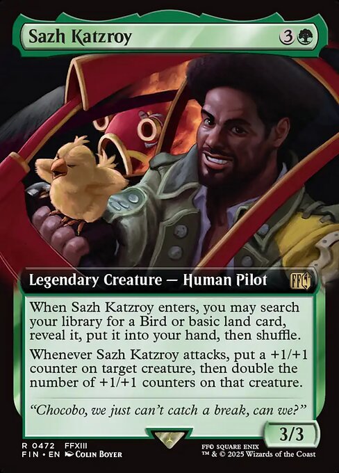 FIN: Sazh Katzroy (Extended Art) (Foil)