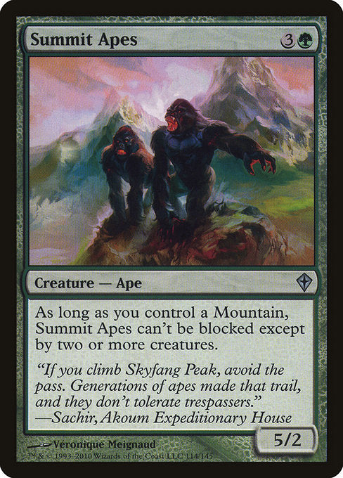 WWK: Summit Apes
