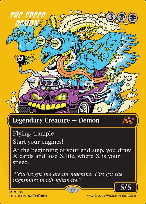 DFT: The Speed Demon (Borderless) (First-Place Foil)