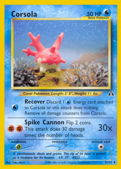 Corsola 37/75 Unlimited Neo Discovery