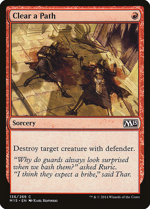 M15: Clear a Path (Foil)