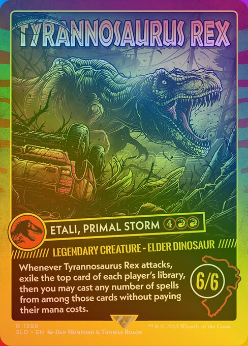 SLD: Tyrannosaurus Rex - Etali, Primal Storm (Rainbow Foil)