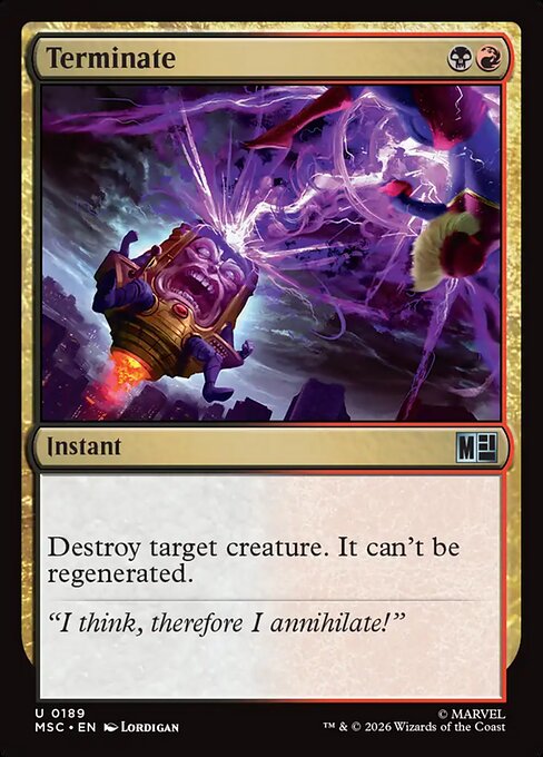 MSC: Terminate